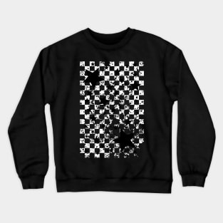 Rockstar Checkerboard (White Version) Crewneck Sweatshirt